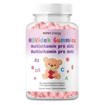 MOVIT ENERGY MOVídek gummies multivitamín pre deti 60 vegetariánskych cukríkov
