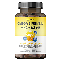 MOVIT ENERGY Omega 3 premium + K2 + D3 + E 90 kapsúl