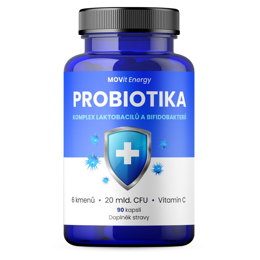 Movit Energy Probiotický komplex laktobacilov a bifidobaktérií kapsuly s probiotikami 90 cps