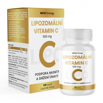 MOVIT ENERGY Lipozomálny vitamín C 500 mg 120 kapsúl, poškodený obal