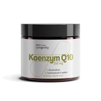 MOVIT LONGEVITY Koenzým Q10 200 mg Extra Strong 60 kapsúl (Koenzym Q10) - Viaczložkové