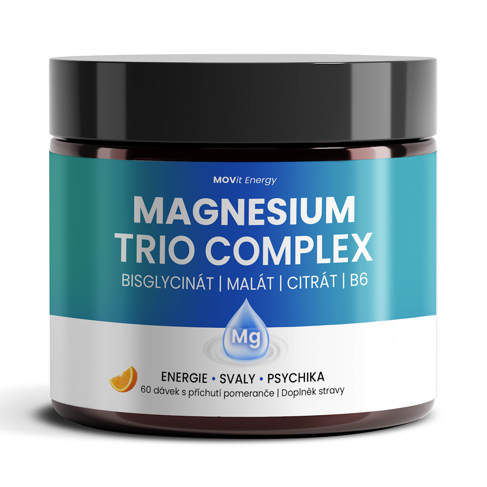 MOVIT Magnesium Trio Complex Drink pomaranč 60 dávok