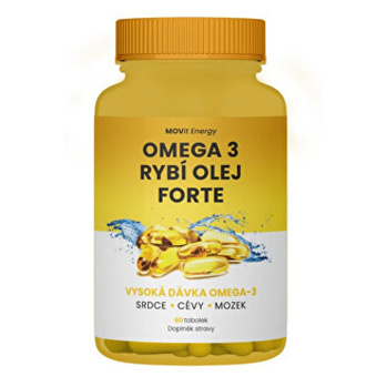 MOVIT ENERGY Omega 3 Rybí olej forte 315 mg EPA, 245 mg DHA 60 kapsúl