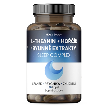 MOVIT Sleep Complex L-Theanín + Horčík + Bylinné extrakty 90 kapsúl (Na spánok) - Viaczložkové
