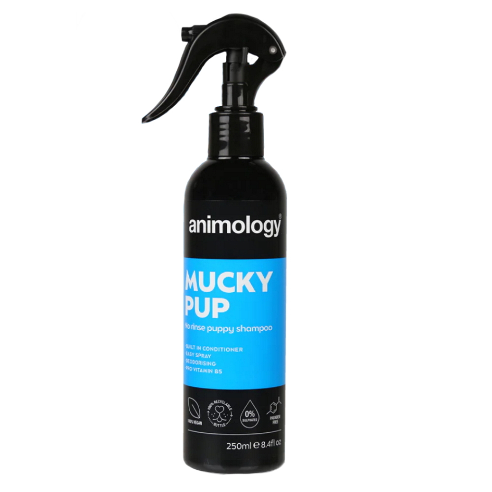 E-shop ANIMOLOGY Mucky pup bezoplachový šampón v spreji pre šteňatá 250 ml