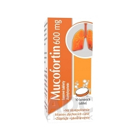MUCOFORTIN 600 mg šumivé tablety 10 kusov