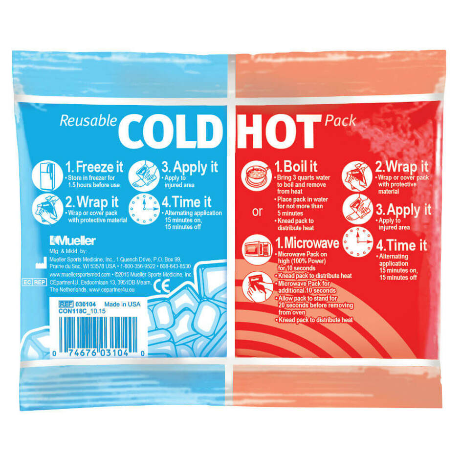 Mueller Reusable COLD/HOT Pack chladivý/hrejivý vankúšik, 12 x 15 cm, 1ks