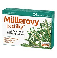 DR. MÜLLER Müllerove pastilky s olejom čajovníka austrálskeho 24 ks