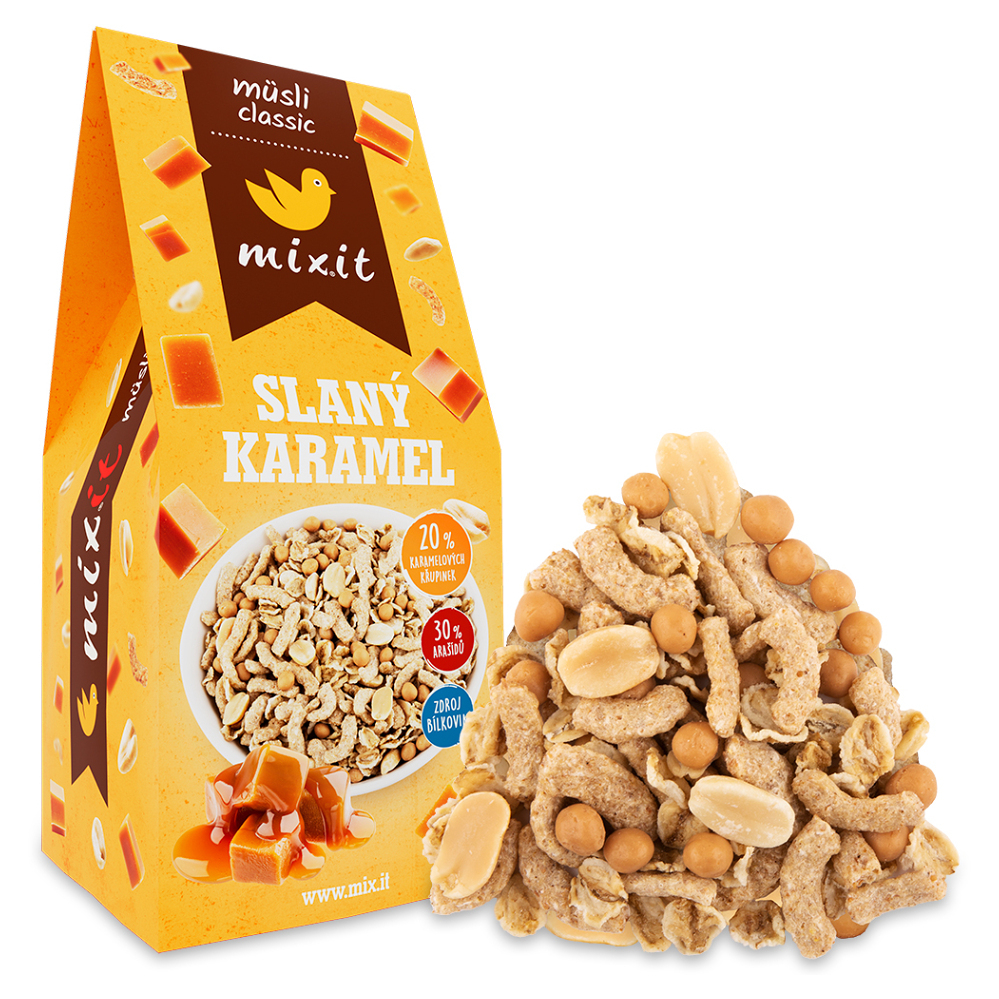 MIXIT Müsli classic slaný karamel 360 g kúpite na Mojalekaren.sk