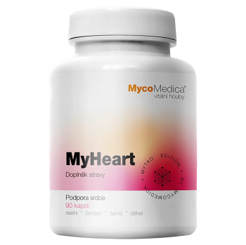 MYCOMEDICA MyHeart 90 kapsúl (Vitalne huby) - Prírodné, Viaczložkové