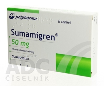 Sumamigren 50 mg tbl flm (blis.) 1x6 ks (Lieky na predpis)