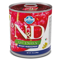 N&D Quinoa Weight Management Lamb & Brocolli pre psov 285 g