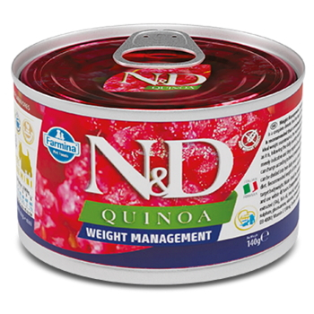 N&D Quinoa Weight Management Lamb & Brocolli Mini pre malé plemená psov 140 g