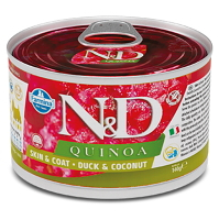 N&D Quinoa Duck & Coconut Adult Mini pre malé plemená psov 140 g