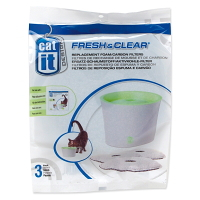 CATIT Fresh&clear náhradný filter molitan+uhlie do fontány veľké 3 ks