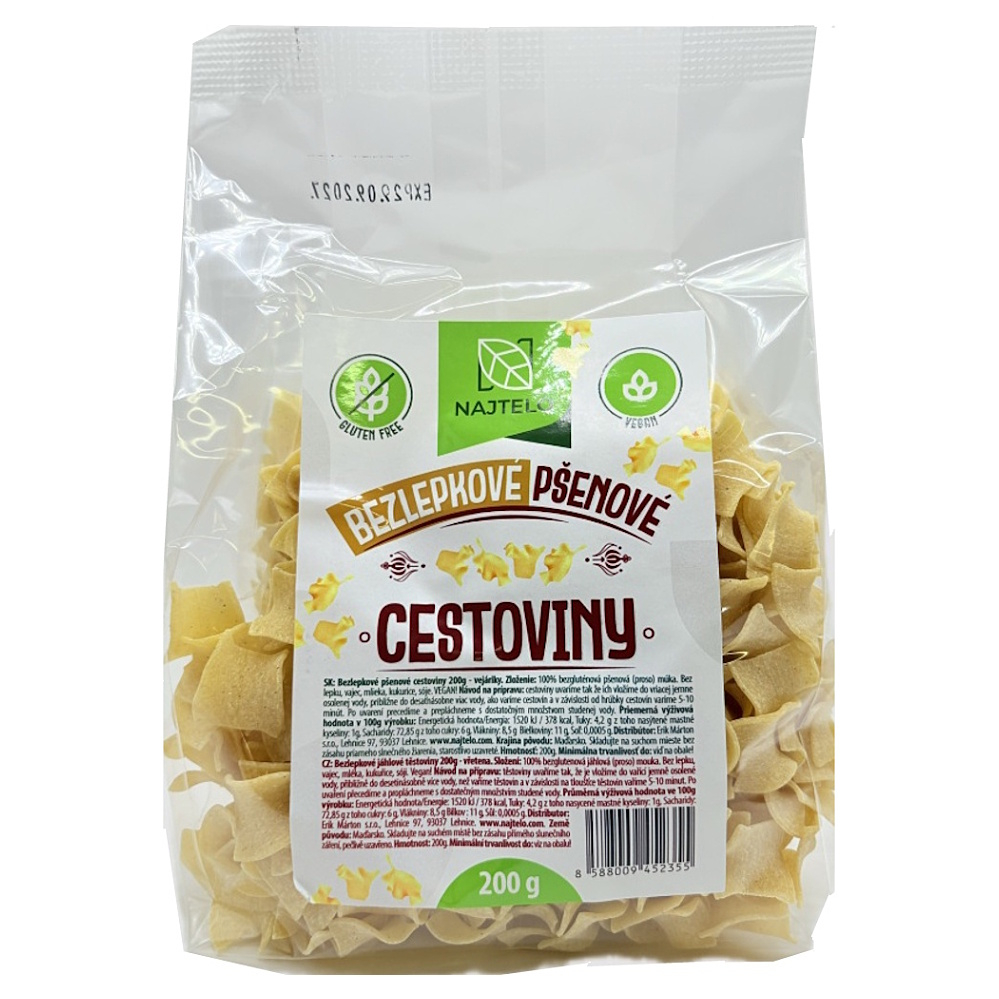 NAJTELO Bezlepkové pšenové vejáriky 200 g
