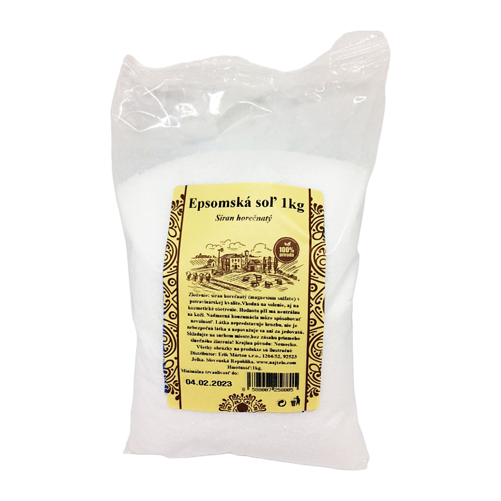 NAJTELO Epsomská soľ 1 kg kúpite na Mojalekaren.sk