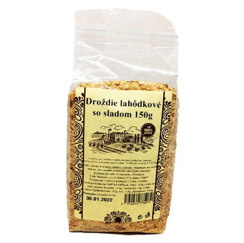 NAJTELO Droždie lahôdkové so sladom sušené 150 g