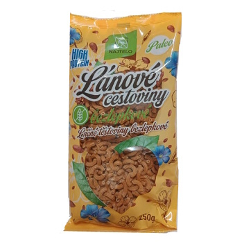 NAJTELO Ľanové cestoviny paleo kolienka bez lepku 250 g (Bezlepkové cestoviny)