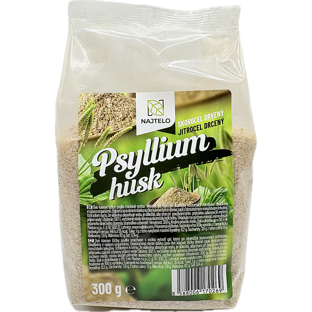 NAJTELO Psyllium Husk skorocel indický drvený 300 g