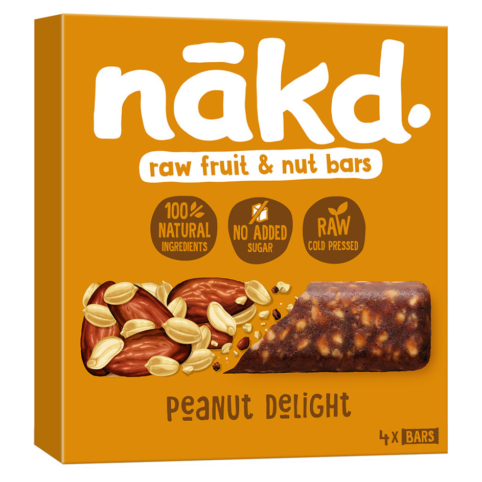 E-shop NAKD Peanut delight raw tyčinky z ovocia a arašidov 4 x 35 g