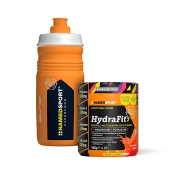 NAMEDSPORT Hydrafit príchuť červený pomaranč 400 g + fľaša La Vuelta ZADARMO