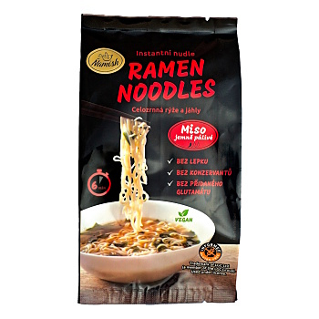 ŇAMISH Instantné rezance celozrnná miso jemne pálivé bez lepku 57 g (Ryžové cestoviny) - Instantné
