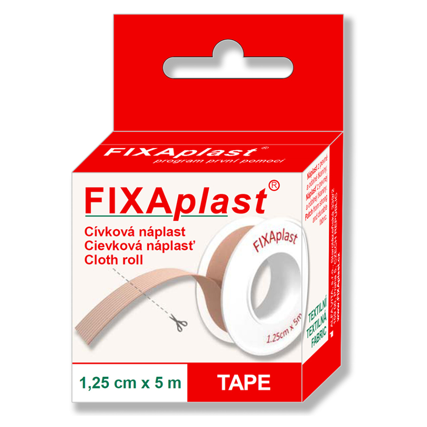 FIXAPLAST Cievka náplasť 1.25 cm x 5 m kúpite na Mojalekaren.sk