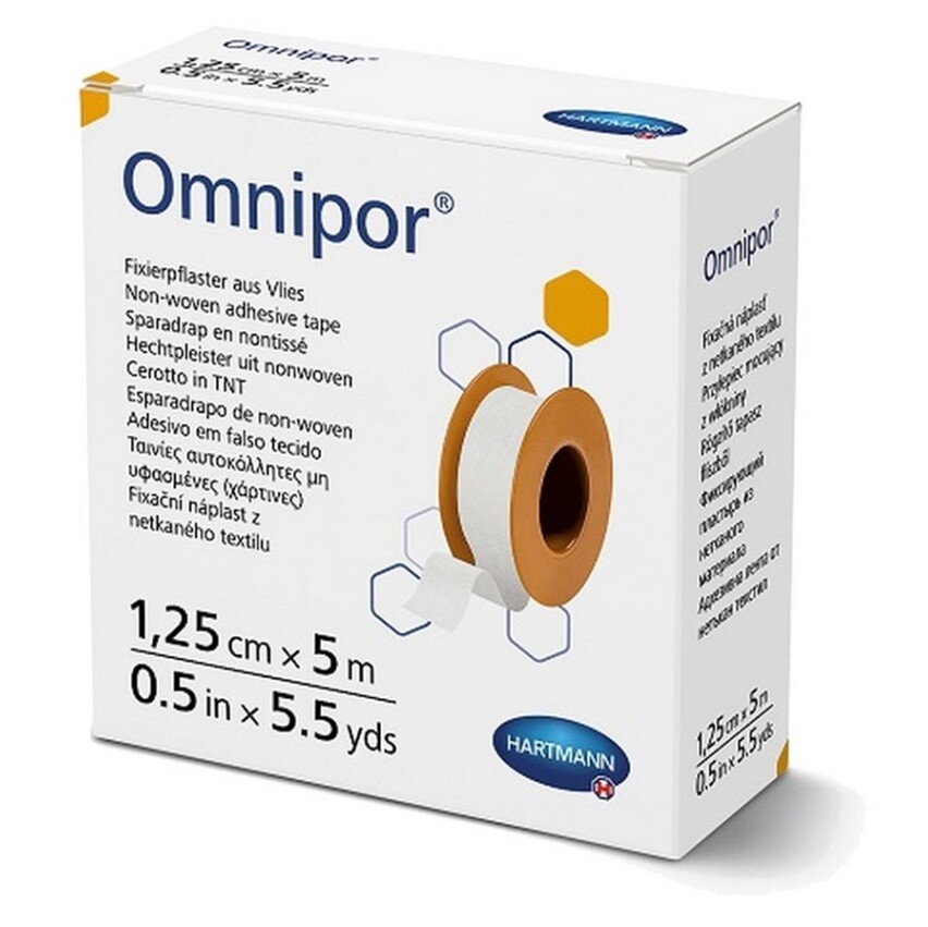 E-shop Náplasť Omnipor netkaný textil 1.25 cmx5 m 1 ks