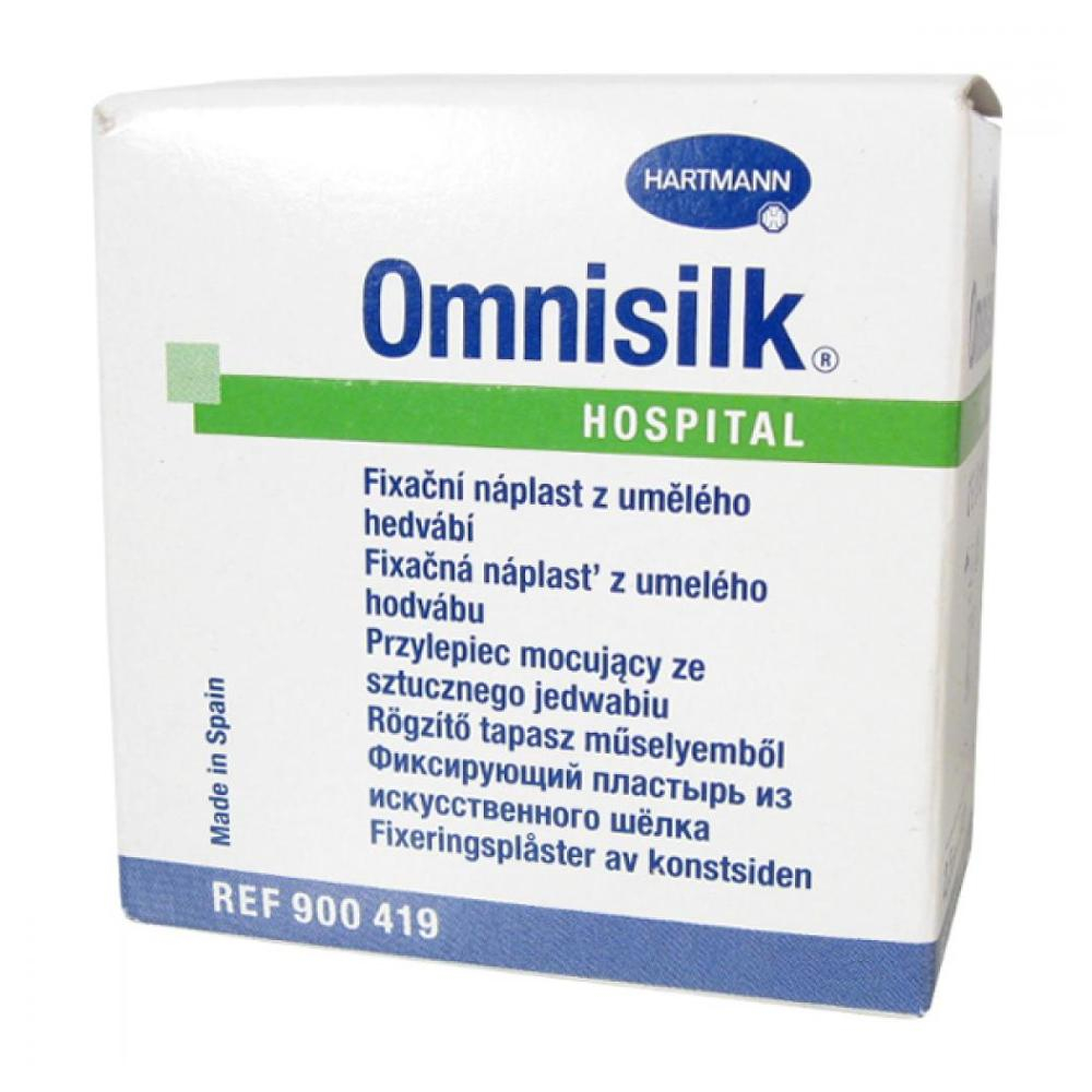 E-shop Náplasť Omnisilk biele hodváb 2.5cmx9.2m / 1ks