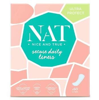 NAT nice & true Slipové vložky - secure daily 60 ks