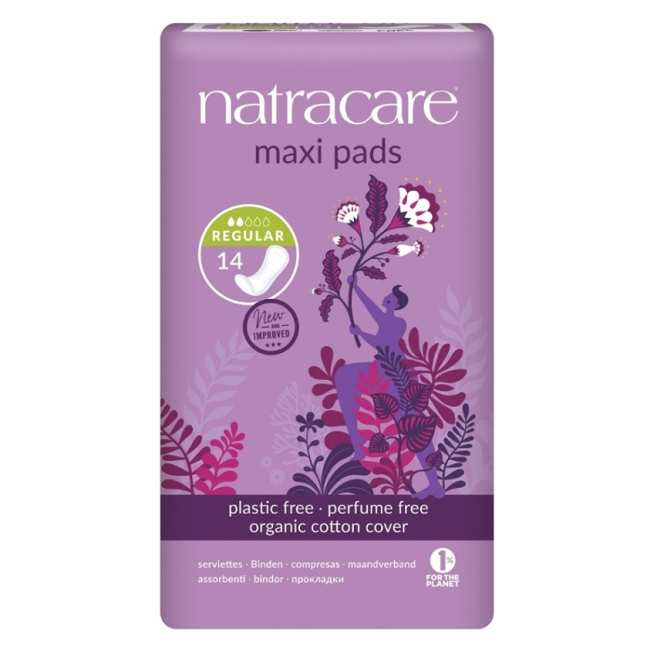 E-shop NATRACARE Menštruačné vložky Maxi REGULAR bez krídielok 14 ks