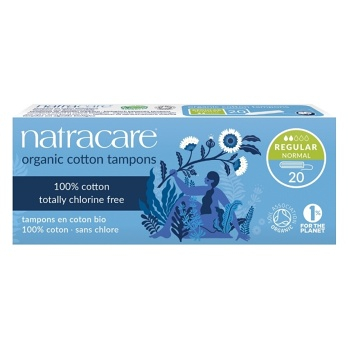 NATRACARE Tampóny REGULAR 20 kusov (Prírodné menštruačné tampóny) - Normal