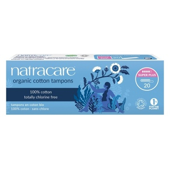 NATRACARE Tampóny SUPER PLUS 20 kusov (Prírodné menštruačné tampóny) - Super plus