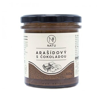 NATU Arašidový krém s horkou čokoládou 300 g (Arašidové krémy)