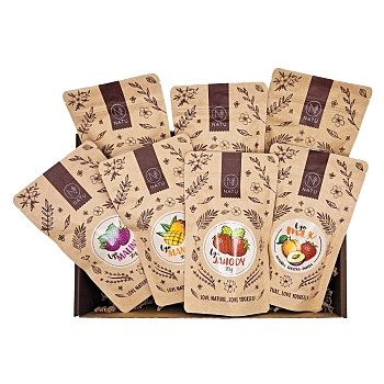 NATU Darčekový box ovocná debnička (Darčekové balenia potravín) - Viaczložkové, Sladké