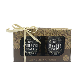 NATU Darčekový set mandle a kešu sweet BIO 330 g (Mandle) - Sladké