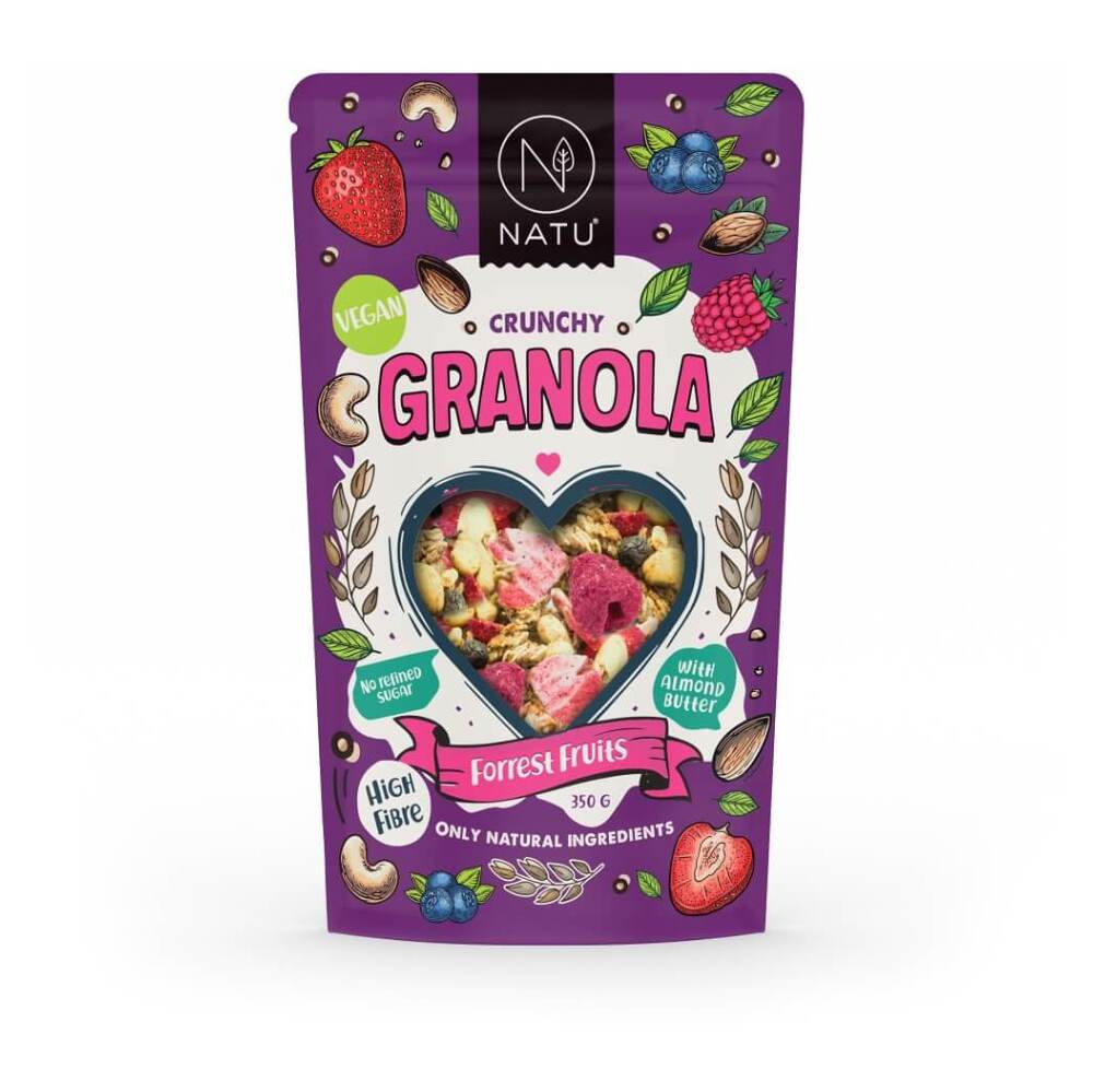 NATU Granola granola príchuť Forest Fruits 330 g