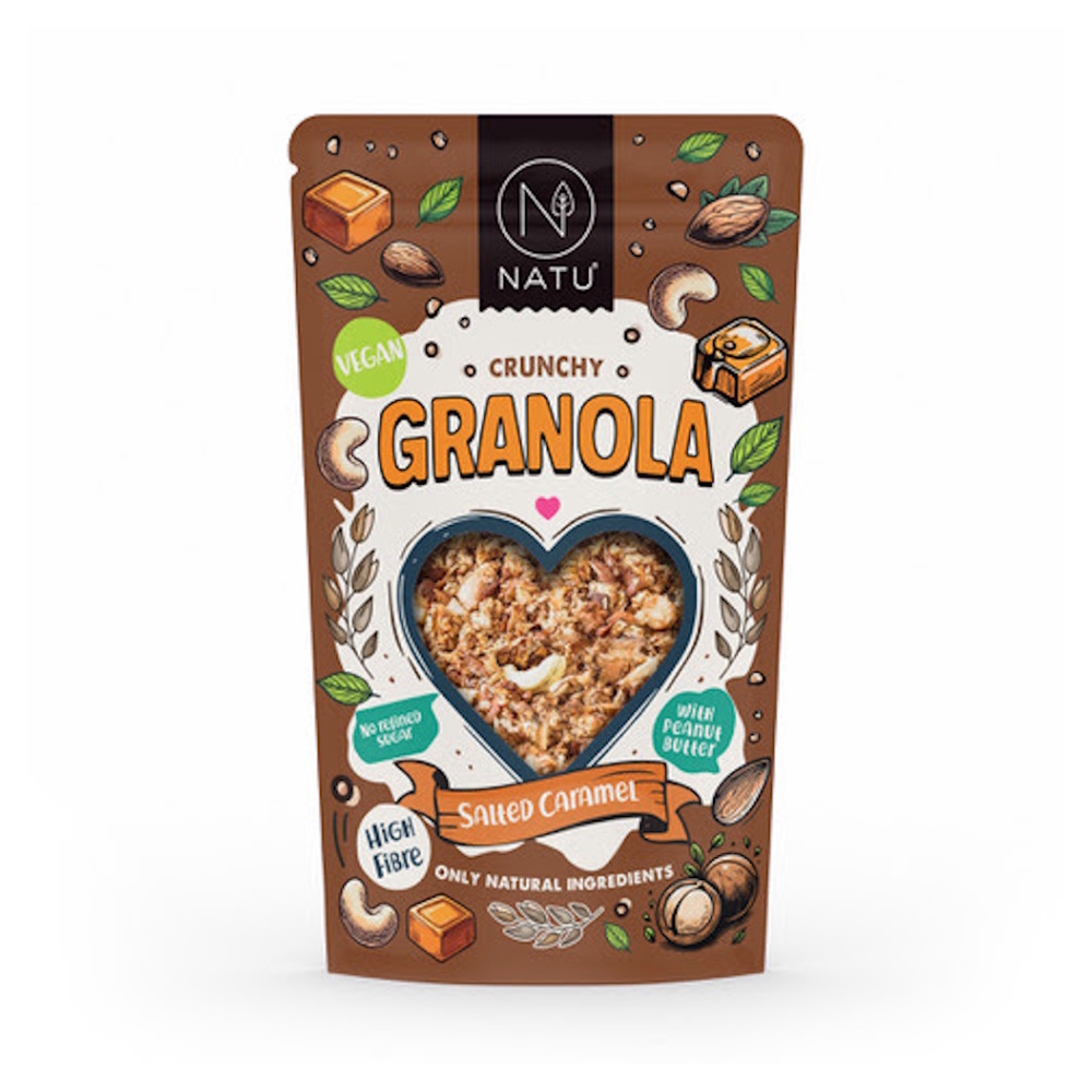NATU Granola granola príchuť Salted Caramel 400 g kúpite na Mojalekaren.sk