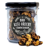 NATU Kešu orechy s čiernym cesnakom BIO 160 g