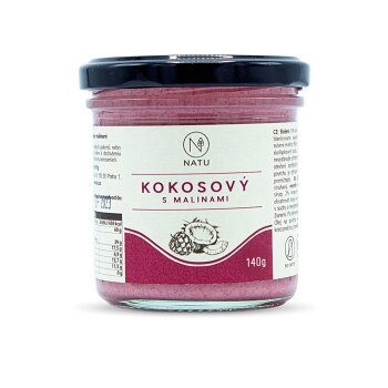 NATU Kokosový krém s malinami 140 g (Orieškové krémy) - Sladké