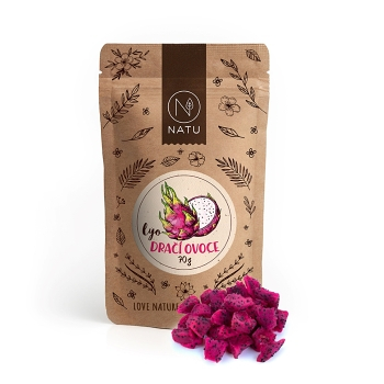 NATU Lyofilizované dračie ovocie 70 g (Rôznorodé ovocie) - Prírodné, Jednozložkové, Lyofilizované