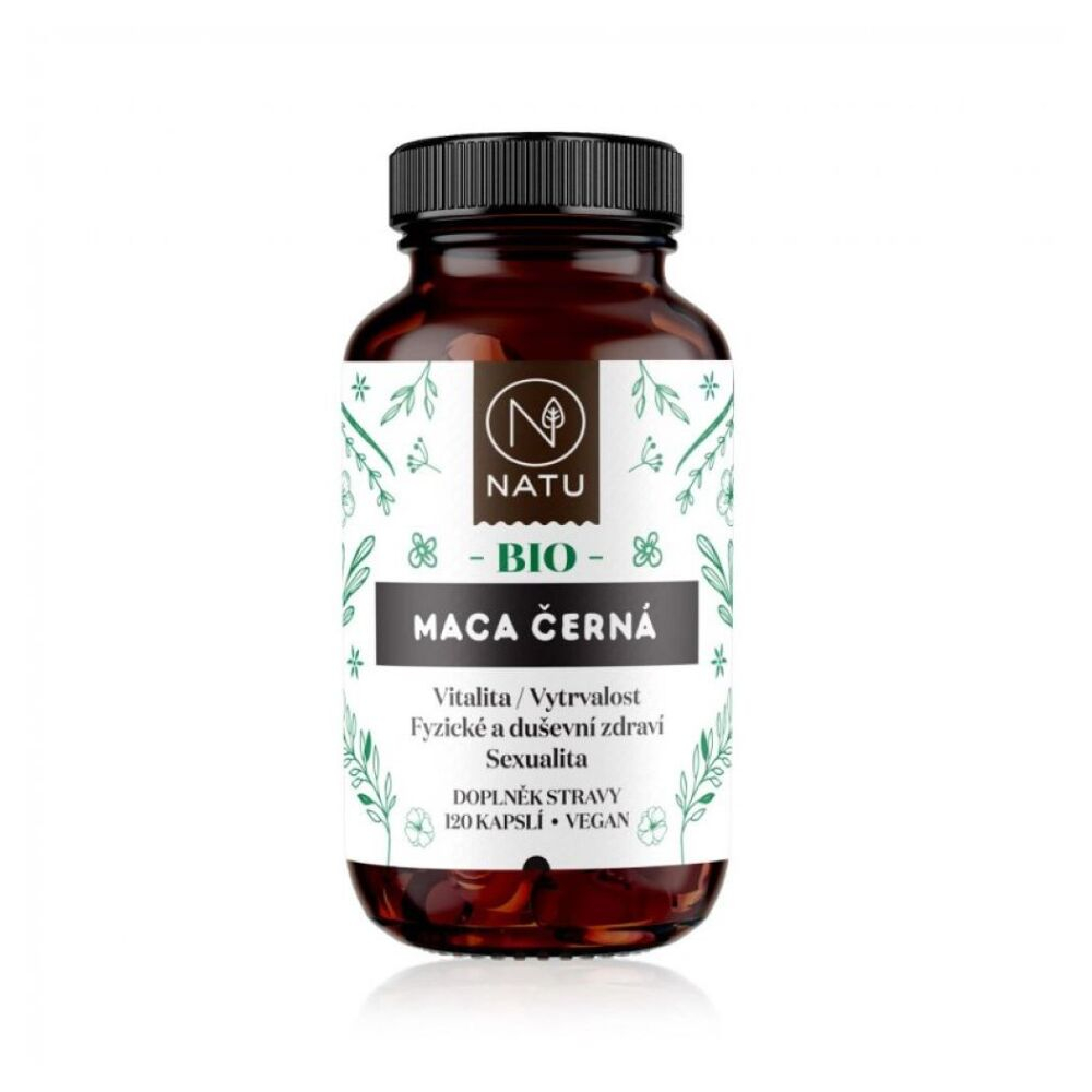 NATU Maca čierna BIO 120 kapsúl