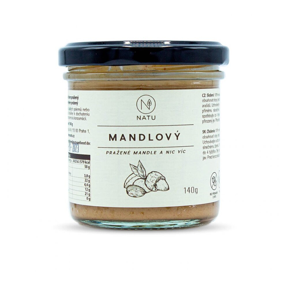NATU Mandľový krém pražený orechová nátierka 140 g