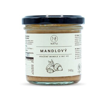 NATU Mandľový krém pražený 140 g (Mandľové krémy)
