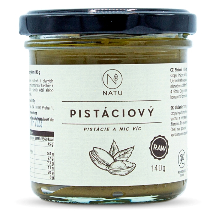 NATU Pistáciový krém orechová nátierka 140 g kúpite na Mojalekaren.sk