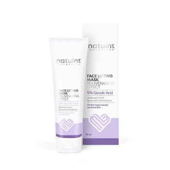 NATUINT COSMETICS Omladzujúca maska ​​s liftingovým efektom 75 ml (Prírodné pleťové peelingy a masky) - Omladzujúce, Hydratačný, Upokojujúci, Čistiace, Prírodné