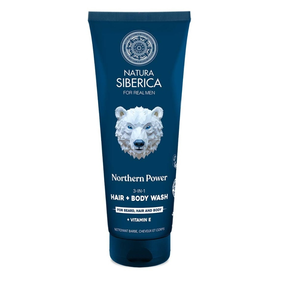 NATURA SIBERICA Arctic Wild Umývací gél 3 v 1 Severská sila 200 ml