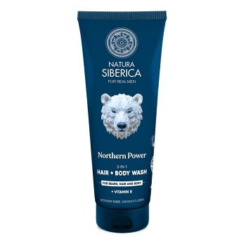NATURA SIBERICA Arctic Wild Umývací gél 3 v 1 Severská sila 200 ml (Prírodné prípravky na sprchovanie a umývanie) - Prírodné