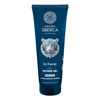 NATURA SIBERICA Arctic Wild Sprchový gél 2 v 1 Ľadová energia 200 ml (Prírodné prípravky na sprchovanie a umývanie) - Prírodné